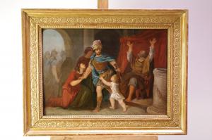 Scena animata - Olio su tavola - Datato 1804